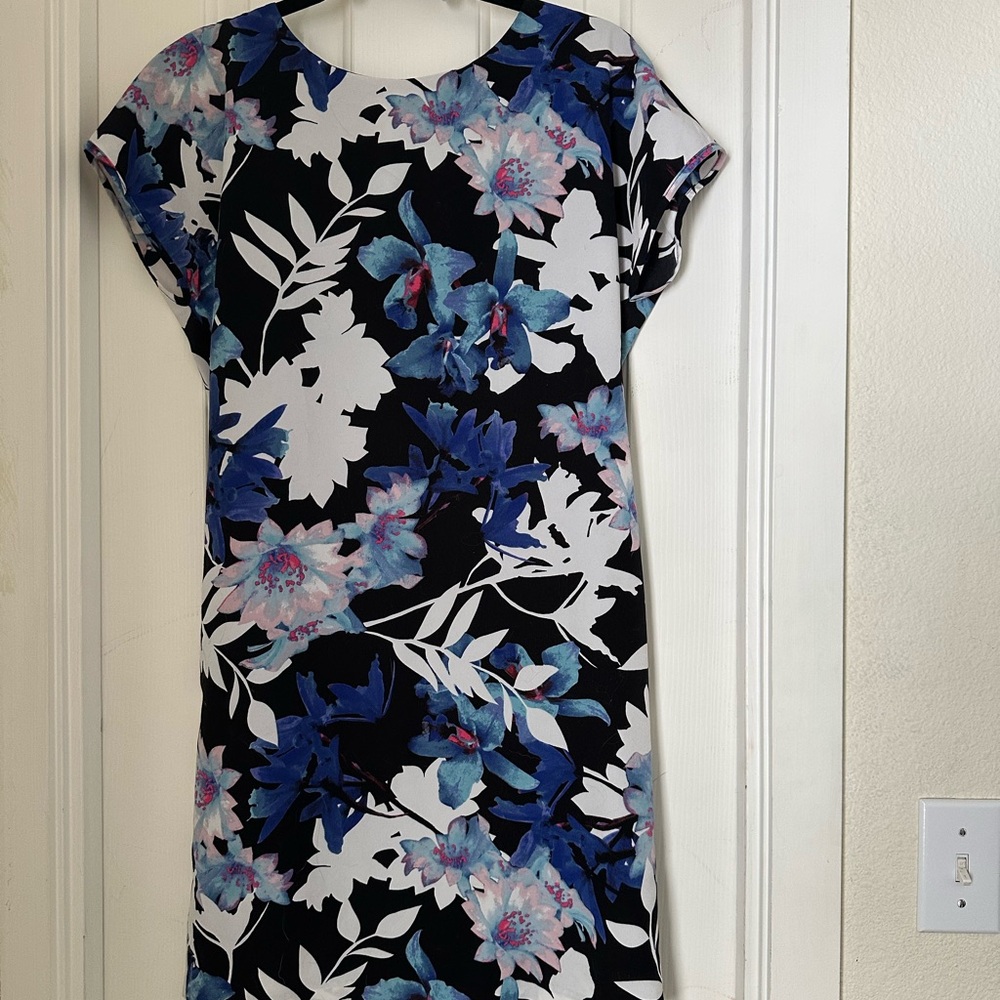 Kut from the Kloth Blue Black Sheath Dress